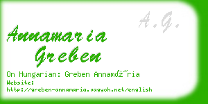annamaria greben business card